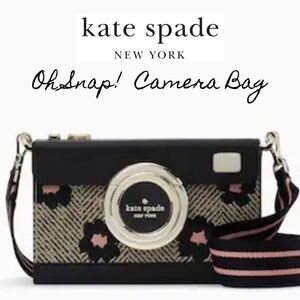 KATE SPADE New York Oh Snap Black Camera Novelty Crossbody Bag